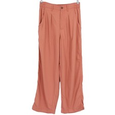 Madewell The Neale Straight-Leg Pants Drapeweave Dried Rose High Rise Size 8