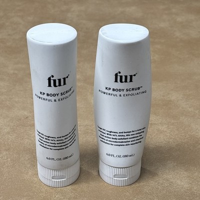 Fur KP Body Scrub Powerful & Exfoliating 14% AHA Body Scrub 6 fl oz Lot Of 2