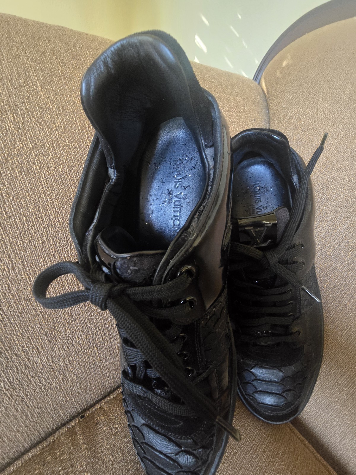 Louis Vuitton Black Python/Leather/Patent Leather… - image 14