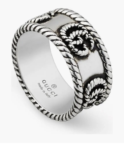 Anillo GucciGG Marmont con cable de plata de ley - Imagen 2 de 6