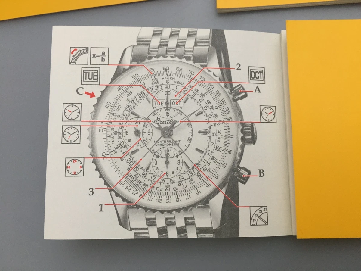 Manual de instrucciones Breitling Navitimer Montbrillant Datora A21330