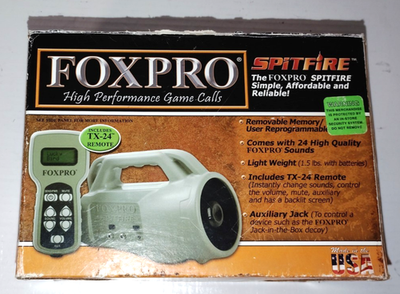 Foxpro Spitfire SF1 Predator Hunting Game Call Speaker & TX24