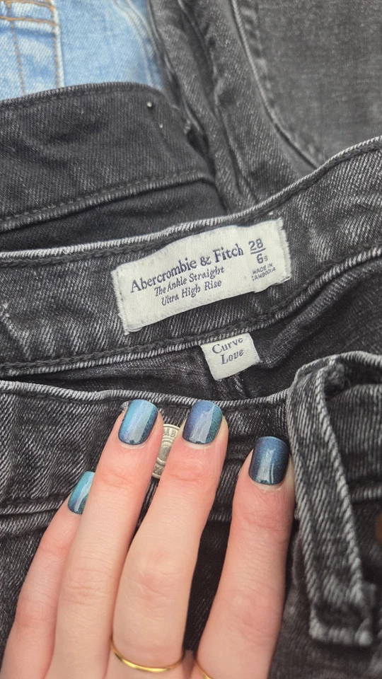 Pantalones de mezclilla para mujer Abercrombie & Fitch CURVE LOVE talla 6 lote REGULAR × paquete × Foto 3 de 4