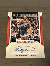 2024-25 Panini Nba Hoops Eugene Omoruyi Great Significance Auto Wizards