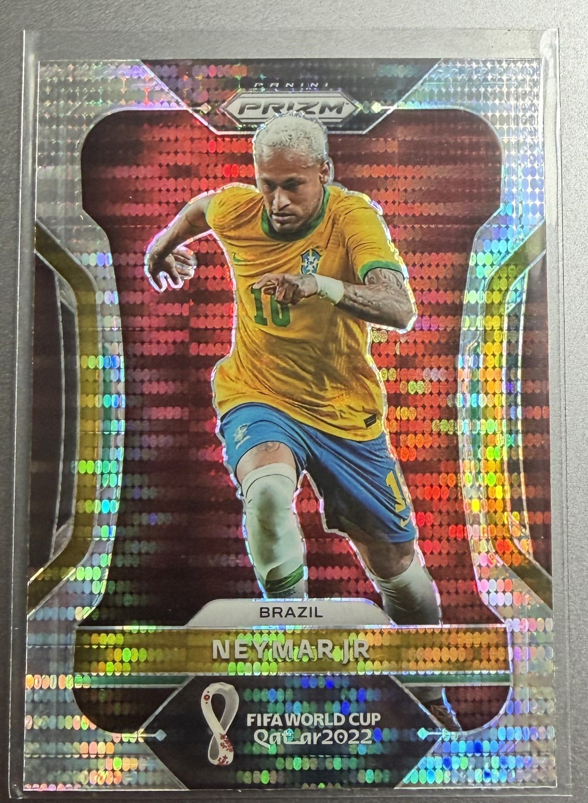 2022 Panini Prizm World Cup FIFA Neymar Jr Silver Hyper Prizm  Brazil Brasil #32
