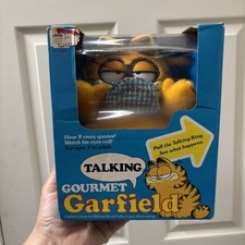 vintage garfield talking gourmet garfield with BOX