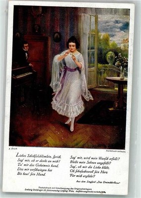 38152890 - signed Broch Scene from the Operetta Dreimaederlhaus Colourful Series No.