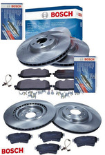 BOSCH Bremsen Set Bremsscheiben + Beläge VORNE Ø349 + HINTEN Ø330 für Audi A4 Q5