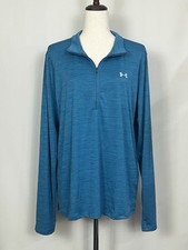 Under Armour Women  s Velocity 1/2 Zip Twist Top Color Blue Size XL
