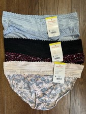 NWT 2 Warners No Pinching No Problem Hipster Panties 5609J 1 Bikini Size 6