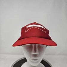 Vintage Budweiser Trucker Hat Red Snapback Mesh Cap Pro Fit Made USA Beer Logo