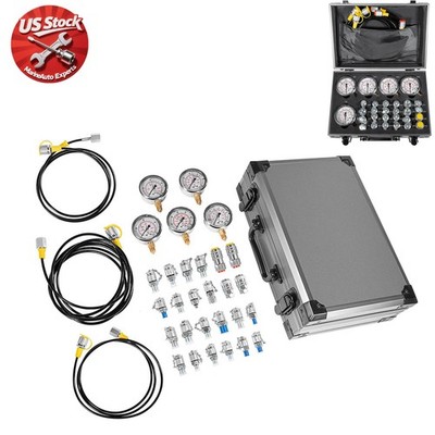 60P Hydraulic Pressure Test Kit for Caterpillar Case John Deere Bobcat Komatsu