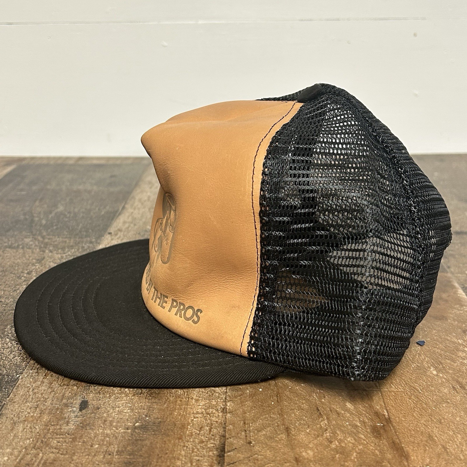 Mac Tools Leather Front Mesh SnapBack Trucker Hat… - image 7