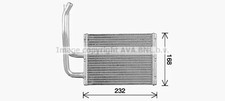 Heizung Kühlrippen gelötet MZ6299 AVA QUALITY COOLING für MAZDA 6 Hatchback