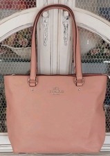 Coach Peachy/Pink Pebbled Leather Shoulder Bag