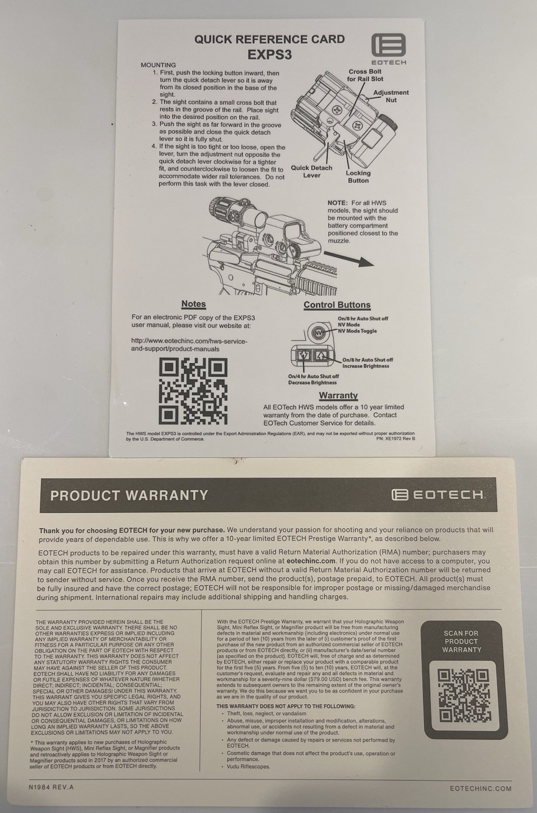 EOTech EXPS3-0 Holographic Sight with G45 5X Magnifier   Tan