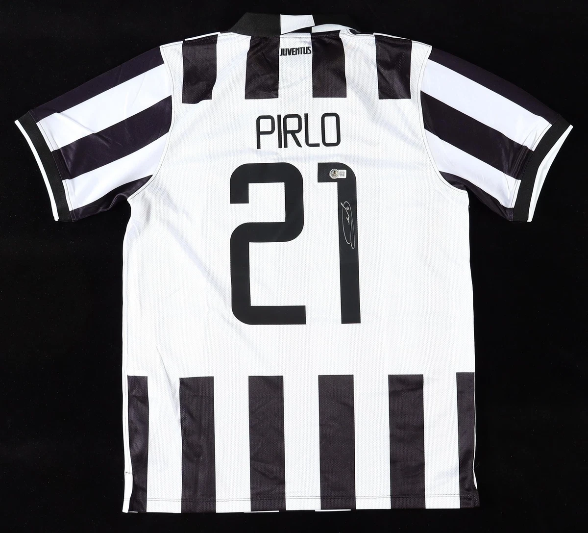 ユベントス PIRLO 直筆サイン入りユニフォーム21番 Andrea Pirlo Signed Juventus Away Soccer Jersey #21 with Beckett