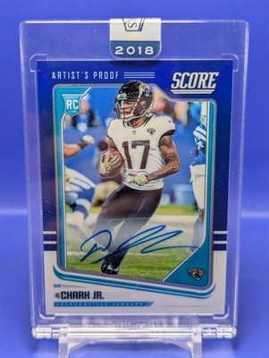 DJ Chark Rookie Auto /35 2018 Panini Honors Score Update SP Artist's Proof #454
