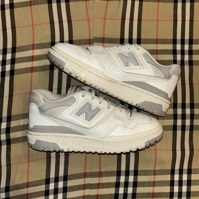 2023 New Balance 550 BBW550BB White Gray Leather Sneakers Shoe Women s Size 5.5