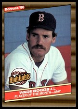 Wade Boggs 1986 Donruss Highlights #13 Red Sox MLB READ FREE SHIP AutographDen