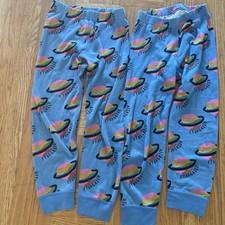 2 Pairs Of Hanna Andersson Size 110 Boy 5 Pajama Pants Stargazer