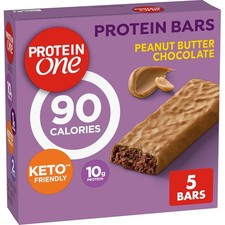 Protein One 90 Calorie Protein Bars Peanut Butter 5 Count