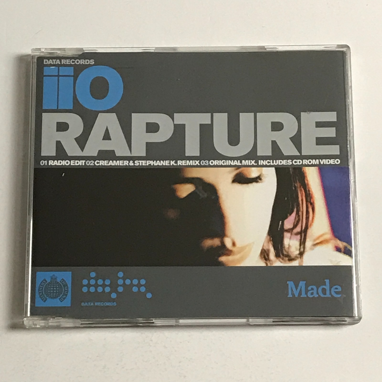 iiO – Rapture (Enhanced) CD Single 2001 – DATA27CDS EX/EX