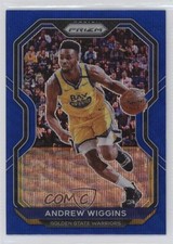 2020-21 Panini Prizm Blue Wave Prizm Andrew Wiggins #132 6e0