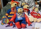 Vtg 1994 Vanderbear Santa's Workshop Collection - 4 plush