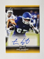 2017 Leaf Draft Eric Saubert A-ES1 GOLD Autograph Rookie RC