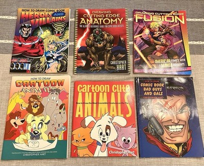 How to Draw Books Lot Christopher Hart Comics Anatomy Manga Animals