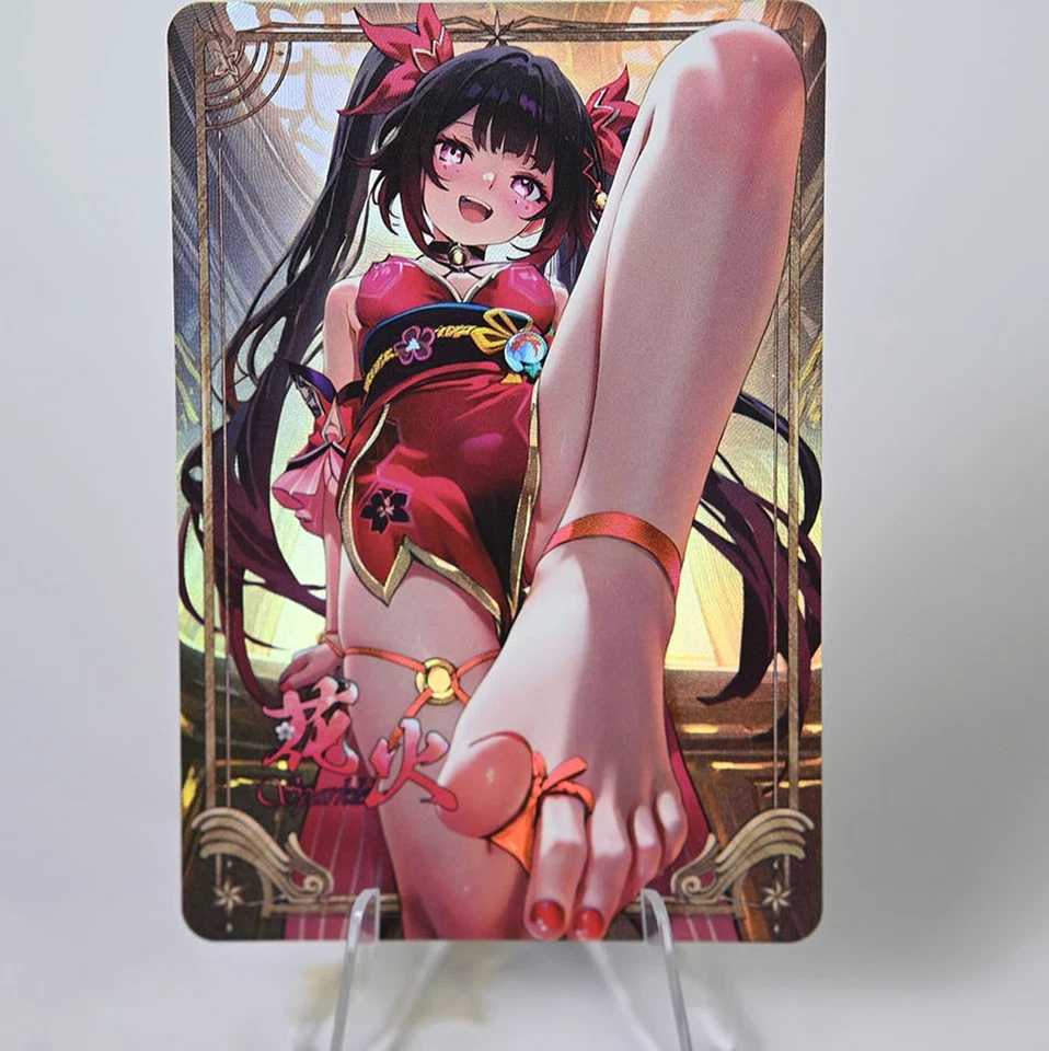 5×Honkai: Star Rail Sparkle Doujin Card Goddess Stroy DIY Waifu Custom Holo - Image 2 of 4