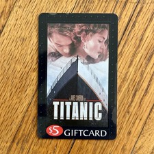 Titanic 1997 Promo Blockbuster Gift Card 1998 Video Store Ephemera VHS DiCaprio