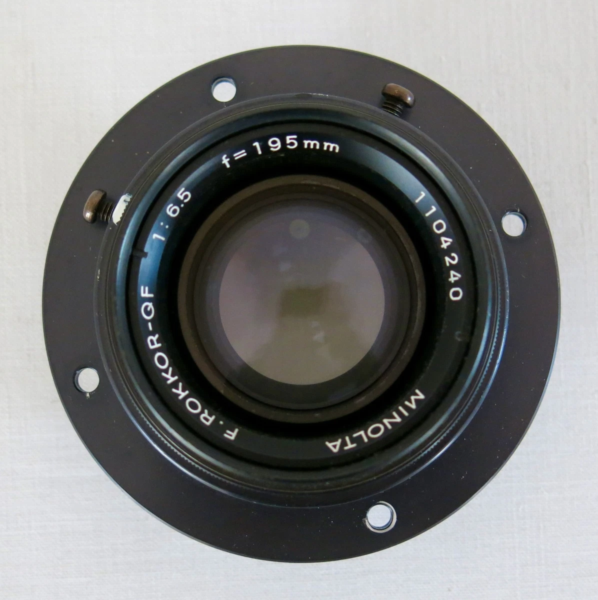 Ancien Objectif Pour Chambre Photographique - F: 8 à 64 Mm - Pièce Vintage