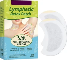 Lymphatic Detox Patch - For Swollen Lymph Glands, Parametrial Lymph, 20 Patches