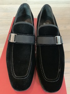 black velvet slip ons