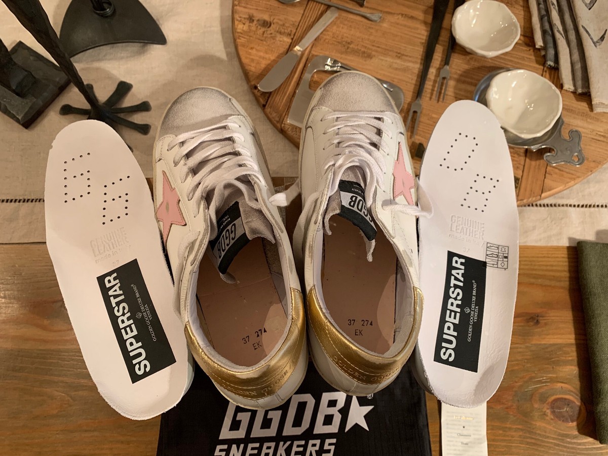 スニーカー GOLDEN  WHITE SUPER STAR SNEAKERS Women's Super-Star sneakers with gold foxing | Golden Goose