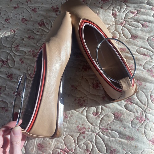 JIL SANDER Layered Ballet Flats Size 41. - Picture 3 of 10