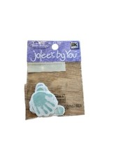 Jolees Mini BABY Boy Blue, Green  HAND  FOOT PRINTS Scrapbook Die Cuts Infant