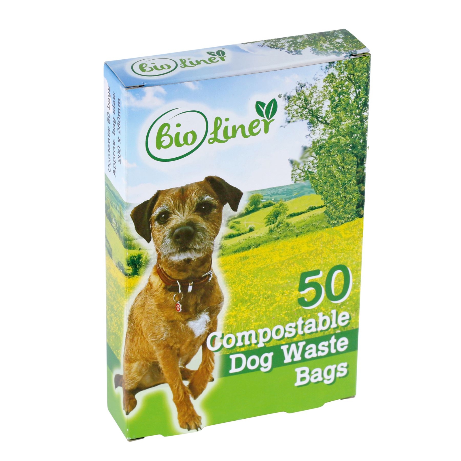50 x BioLiner Dog Waste Bags – Compostable Dog Waste/Poo Bags – EN 13432