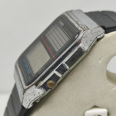 Vintage 1980's Casio Solar AL-180 Alarm Chrono Batteryless 2505