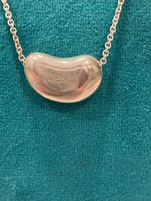 Vintage Tiffany & Co Elsa Peretti Bean Sterling Silver Pendant