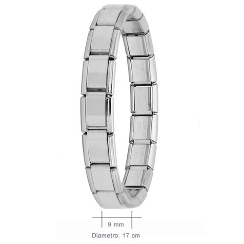 A MAGLIA BRACCIALE DONNA ACCIAIO INOX ELASTICO CINTURINO REGOLABILE - Foto 4 di 8