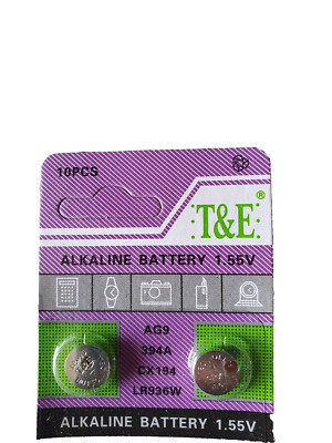 2 x AG 9 Uhrenbatterie 394 936 für Armbanduhr Knopfzelle SR 936 V394 LR 936