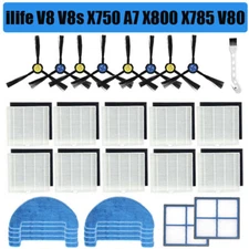 Hepa Filter Side Brush For ilife V8 V8s X750 X800 X785 V80 Vacuum Cleaner Parts
