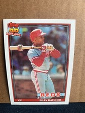 1991 Topps Baseball Card Cincinatti Reds Billy Hatcher