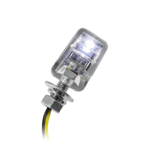 Éclairage LED Chromé Pour Plaque D'Immatriculation Moto/Quad – Lumière ECE Homologuée, Ultra Bright Et Robuste
