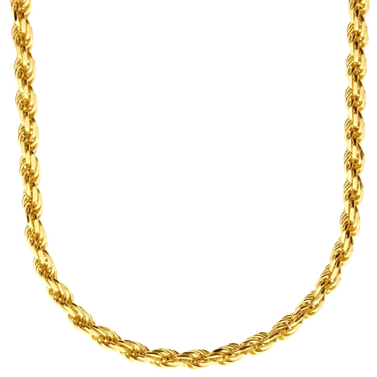 Серебряная цепочка для украшения из серебра 925 пробы - ВЕРЕВКА из золота постоянного тока толщиной 4 мм 17590₽