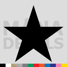 Star Vinyl Die Cut Decal Sticker - 5 Point Shape Military Army Usa Star Vinyl Die Cut Decal Sticker - 5 Point Shape Military Army Usa