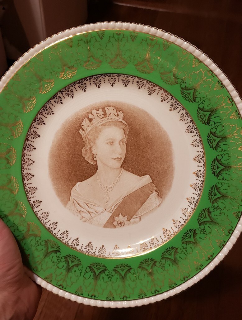 2 RARE Queen Elizabeth II June 2 1953 Coronation Plate Ambassador Ware